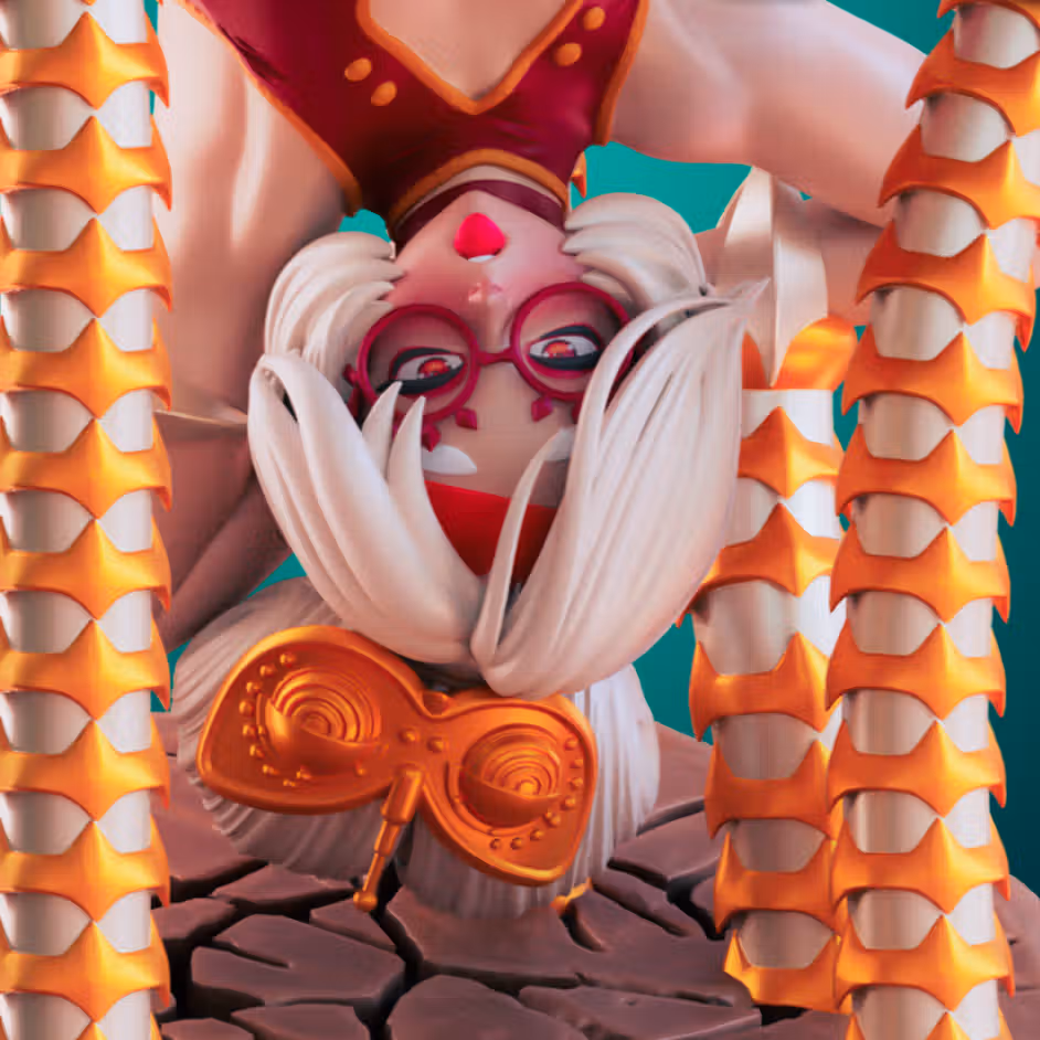 Purah Tentacle Trap Statue | The Legend of Zelda Fan Art by Officer Rhu SFW,NSFW,Futa 3d printed,Purah statue,The Legend of Zelda statue,3d printed figure,nsfw statue,futa statue,futa figurines,futanari figurines,futanari statue