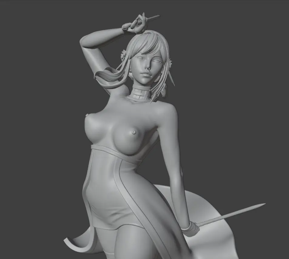 Yor Forger Statue | Spy x Family Fan Art by E.S Monster SFW,NSFW 3d printed statue,3d printed,nsfw statue,3d printed figure,Yor Forger Statue,Spy x Family statue