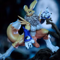 Renamon Furry Tree Statue | Digimon Fan Art by Gatsu SFW,NSFW,Futa 3d printed statue,3d printed,nsfw statue,futa statue,Digimon Statue,Renamon statue,futa figurines,futanari figurines,futanari statue,furry statue