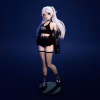 Goth Frieren Statue | Frieren: Beyond Journey's End Fan Art by FunserviceSTL SFW,NSFW,Futa 3d printed statue,nsfw statue,Frieren statue,Frieren: Beyond Journey's End Statue,3d printed figure,3d printed,futa figurines,futanari figurines,futanari statue,futa statue