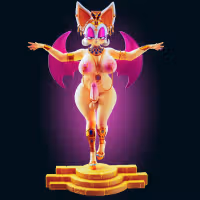 Rouge the Bat Egyptian Cosplay Statue | Sonic Fan Art by Officer Rhu SFW,NSFW,Futa 3d printed,Rouge the Bat statue,futa statue,Sonic statue,furry statue,nsfw statue,futa figurines,futanari figurines,futanari statue,3d printed figure