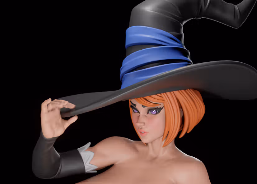 Sorceress Statue | Dragon's Crown Fan Art by Digital Dark SFW,NSFW,Futa futa statue,3d printed,nsfw statue,Sorceress statue,futa figurines,futanari figurines,futanari statue,Dragon Crown statue