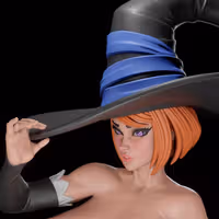 Sorceress Statue | Dragon's Crown Fan Art by Digital Dark SFW,NSFW,Futa futa statue,3d printed,nsfw statue,Sorceress statue,futa figurines,futanari figurines,futanari statue,Dragon Crown statue