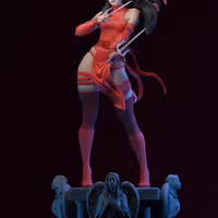 Elektra Statue | Marvel Fan Art by E.S Monster SFW,NSFW 3d printed,3d printed statue,Elektra Statue ,nsfw statue,Marvel statue