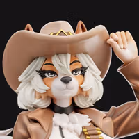 Cowgirl Furry Statue | Original Fan Art by Anyonensfw SFW,NSFW,Futa 3d printed statue,3d printed,nsfw statue,3d printed figure,Cowgirl Statue,furry statue,futa statue,futa figurines,futanari figurines,futanari statue