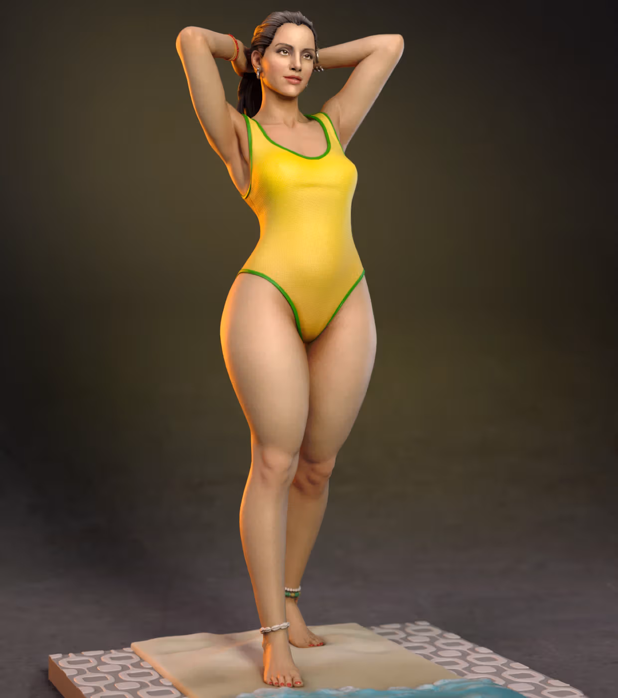 Statue The Girl Swimsuit | Ipanema Fan art par TorridaMinis SFW,NSFW 3d printed,3d printed statue,nsfw statue,3d printed figure,The Girl Swimsuit Statue,Ipanema Statue