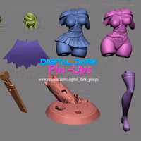 Elf Archer Statue | Original Fan Art by Digital Dark SFW,NSFW,Futa 3d printed statue,3d printed,nsfw statue,futa statue,3d printed figure,Elf Archer Statue,futa figurines,futanari figurines,futanari statue