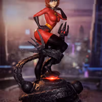Statua Elastigirl | The Incredibles Fan art di 3Dmoonn SFW,NSFW 3d printed,3d printed statue,The Incredibles Statue,Elastigirl statue,3d printed figure,nsfw statue