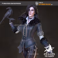 Yennefer Statue | The Witcher Fan Art by OXO3D SFW,NSFW 3d printed statue,3d printed,nsfw statue,3d printed figure,Yennefer Statue,The Witcher Statue