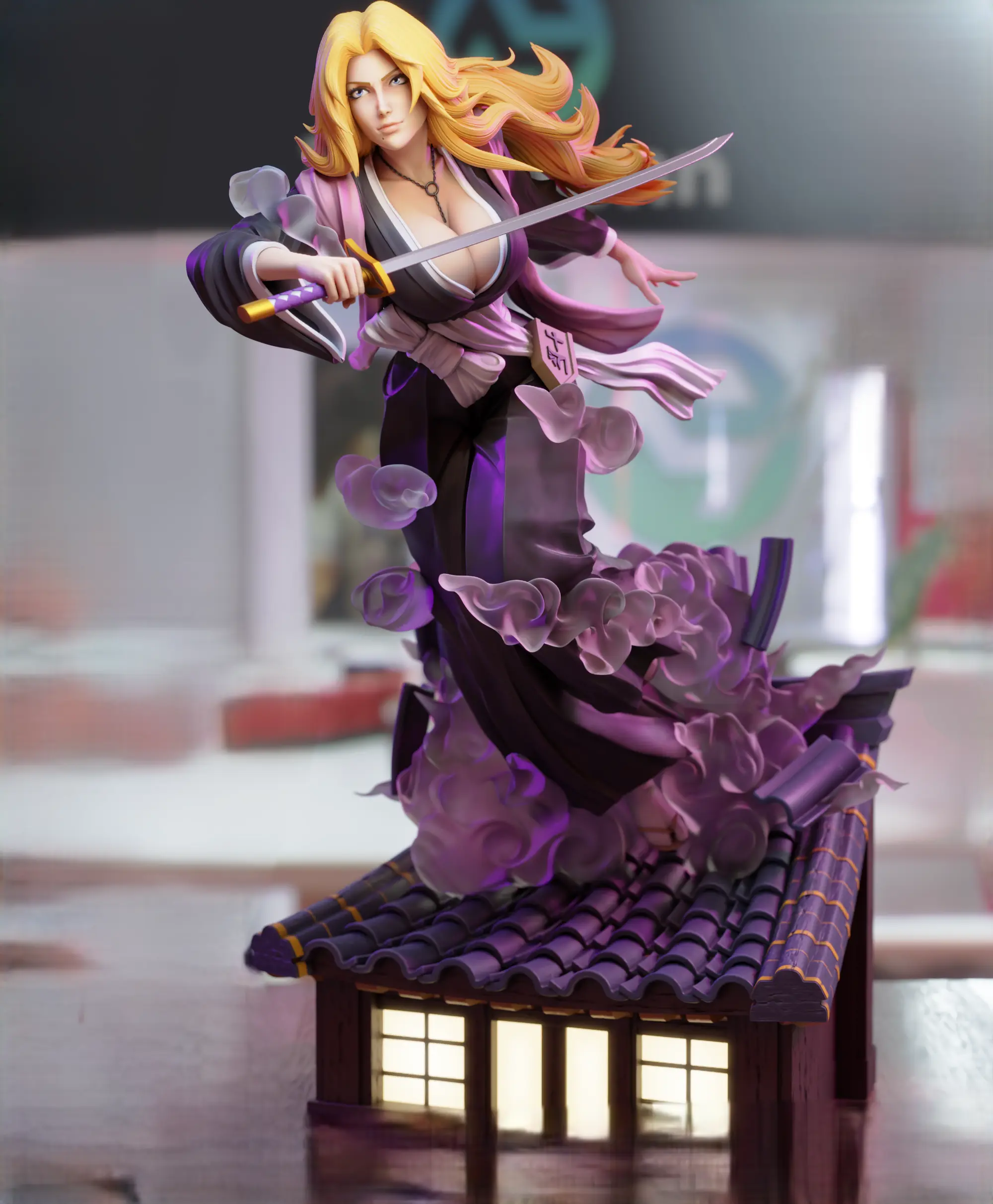 Matsumoto Statue | Bleach Fan Art by 3Dmoonn SFW,NSFW 3d printed,3d printed statue,Matsumoto Statue,Bleach statue,nsfw statue