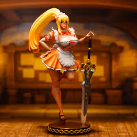 Maid Darkness Statue | Konosuba Fan Art by Tarsis SFW 3d printed,3d printed statue,Maid Darkness Statue,Konosuba statue,3d printed figure,sfw statue