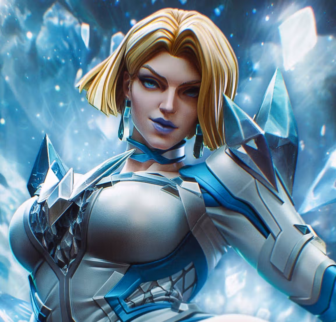 Emma Frost Statue | Marvel Rivals Fan Art by Bulkamancer SFW 3d printed statue,3d printed,Emma Frost Statue,3d printed figure,Marvel statue