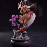 Mai Shiranui Statue | Fatal Fury Fan Art by Abe3D SFW,NSFW 3d printed statue,mai shiranui statue,fatal fury statue,3d printed figure,3d printed,nsfw statue