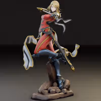 Cha Hae Statue | Solo Leveling Fan Art by Neko Figurines SFW 3d printed statue,Solo leveling statue,3d printed,Cha Hae Statue