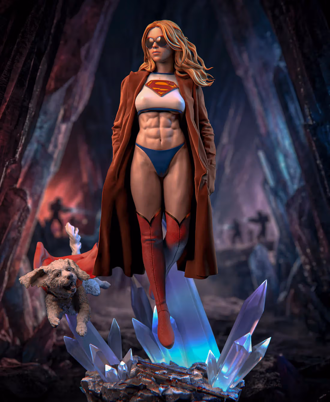 Supergirl Woman of Tomorrow Statue | DC Fan Art by VX-Labs SFW,NSFW 3d printed,3d printed statue,nsfw statue,Supergirl statue,dc statue