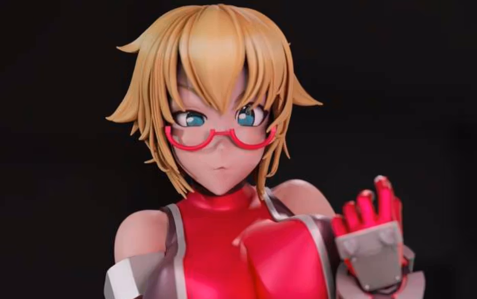 Mari Shinohara Statue | Mahou Kaiju Fan Art by Momoji3d SFW,NSFW 3d printed,3d printed statue,nsfw statue,Mari Shinohara statue,Mahou Kaiju statue