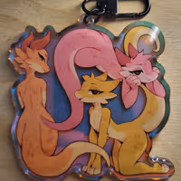 Portachiavi Box O Cute Kobolds Furry | Original Portachiavi acrilico NSFW Kobolds keychain,furry keychain,original keychain,nsfw keychain