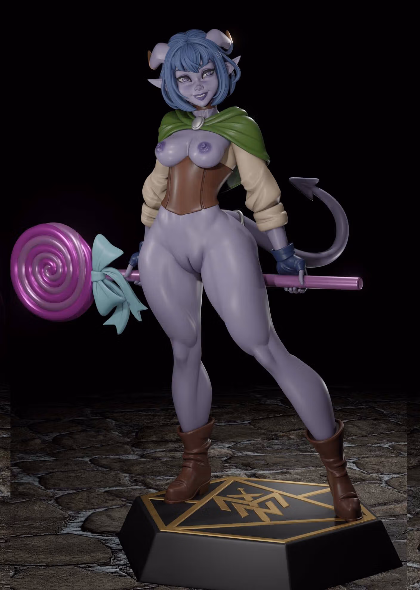 Statua Jester Lavorre | DnD Fan Art di Digital Dark SFW,NSFW,Futa 3d printed statue,3d printed,nsfw statue,futa statue,futa figurines,futanari figurines,futanari statue,3d printed figure,Jester Lavorre Statue,dnd statue