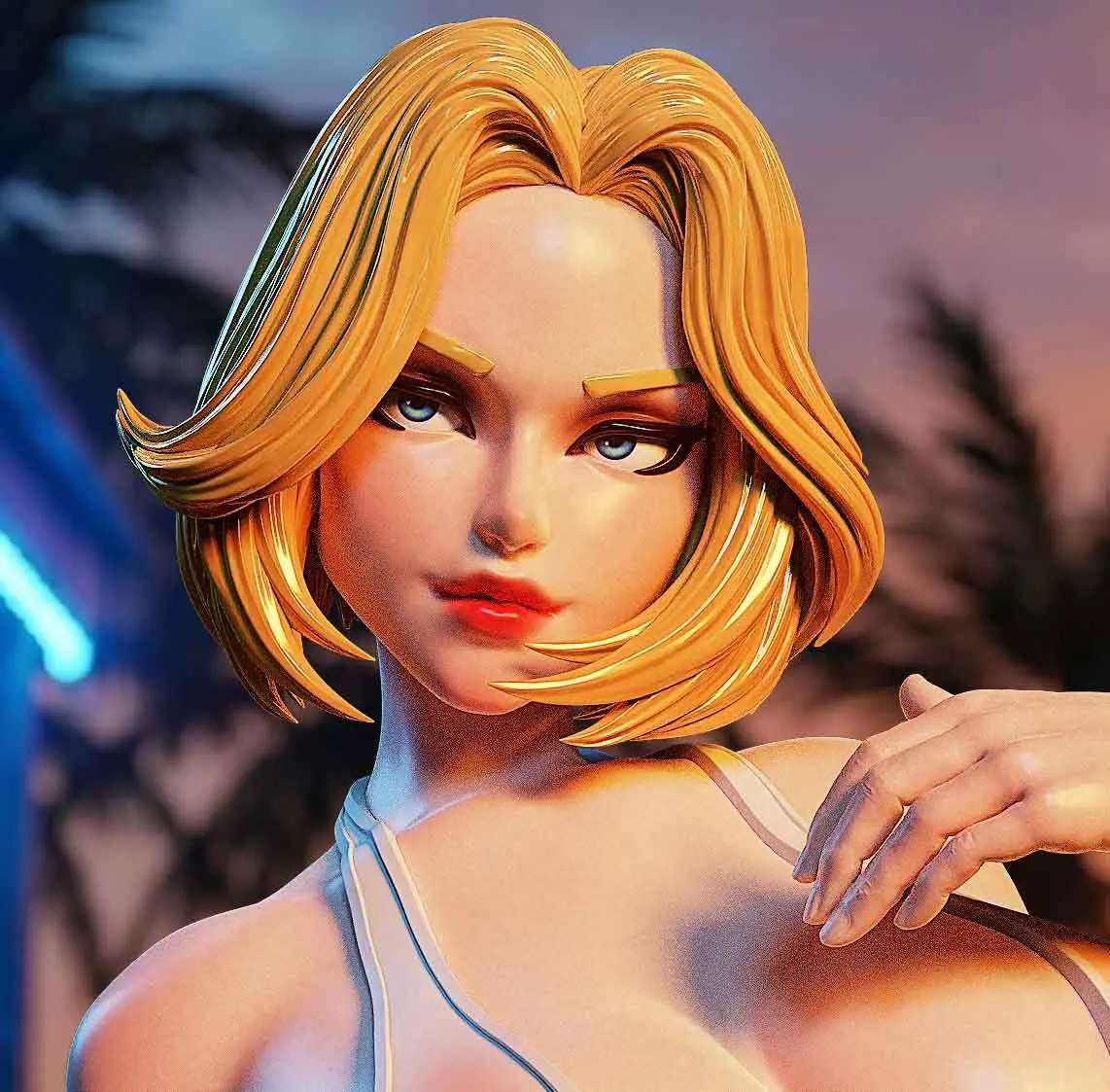 Power Girl Bikini Statue | DC Fanart von PEACHFIGURE SFW,NSFW 3d printed statue,3d printed,nsfw statue,3d printed figure,Power Girl statue,dc statue