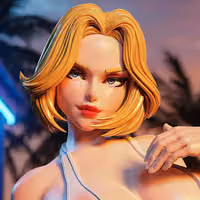 Power Girl Bikini Statue | DC Fanart von PEACHFIGURE SFW,NSFW 3d printed statue,3d printed,nsfw statue,3d printed figure,Power Girl statue,dc statue