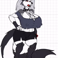 Loona v6 Sticker | Helluva Boss Vinyl Sticker SFW,NSFW furry sticker,Helluva Boss sticker,nsfw sticker,loona sticker,loona nsfw