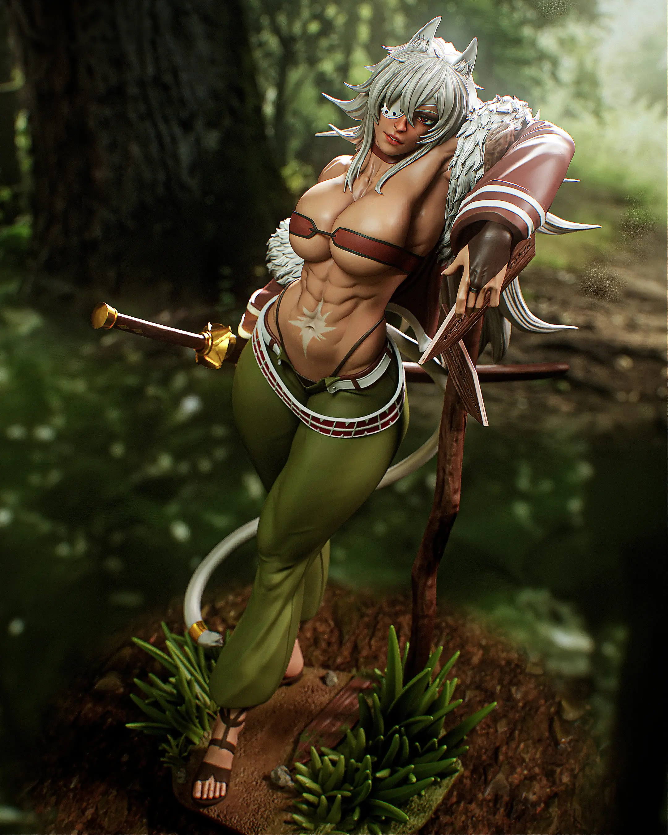 Statua Ghislaine Dedoldia | Mushoku Tensei Fan art di Gatsu SFW,NSFW,Futa 3d printed statue,3d printed,nsfw statue,futa statue,Ghislaine Dedoldia Statue,Mushoku Tensei statue,futa figurines,futanari figurines,futanari statue