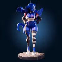 Princess Luna Statue | My Little Pony Fan Art by Officer Rhu SFW,NSFW,Futa 3d printed,Princess Luna statue,futa statue,My Little Pony statue,furry statue,nsfw statue,futa figurines,futanari figurines,futanari statue