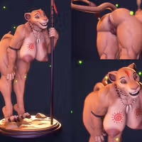 Sarabi Statue | The Lion King Fanart von Evil Crivl NSFW 3d printed statue,3d printed,nsfw statue,3d printed figure,Sarabi Statue,The Lion King,furry statue