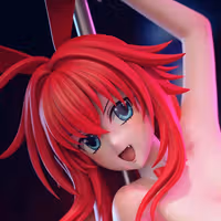 Estatua Rias Gremory Pole Dancer | High School DxD Fan art por EggmaStudios SFW,NSFW 3d printed statue,3d printed,3d printed figure,High School DxD Statue,Rias Gremory Statue,nsfw statue