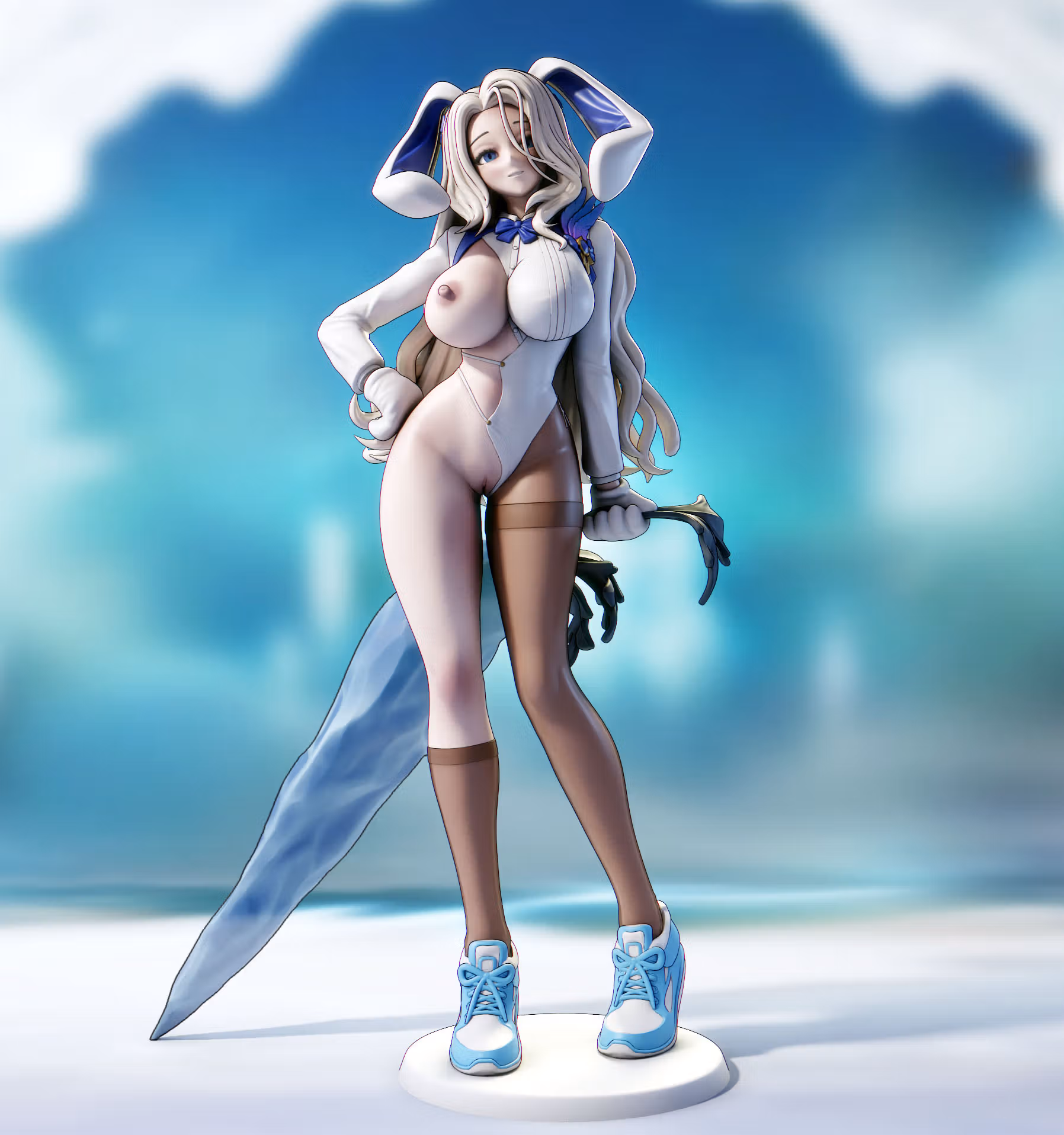Bunny Darian Statue | Brown Dust II Fan Art by FunserviceSTL SFW,NSFW,Futa 3d printed,3d printed statue,nsfw statue,futa statue,Bunny Darian Statue,Brown Dust II Statue,futa figurines,futanari figurines,futanari statue