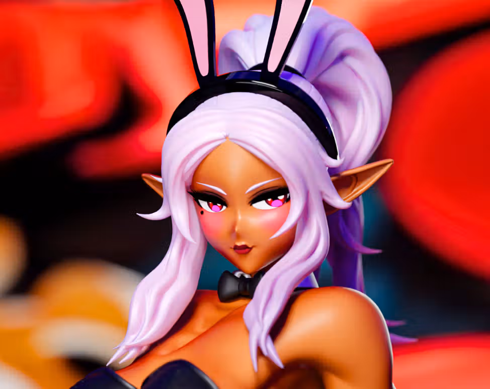 Kuroeda Statue | Plus-Sized Elf Fan Art by Tarsis SFW,NSFW 3d printed,3d printed statue,Plus-Sized Elf Statue,Kuroeda statue,3d printed figure,sfw statue,nsfw statue
