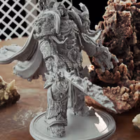Emperor of Mankind Miniature | 40k Fan Art by 3DArtGuy SFW 3d printed miniature,3d printed,miniature,sfw miniature,warhammer 40k,40k miniature,Emperor of Mankind