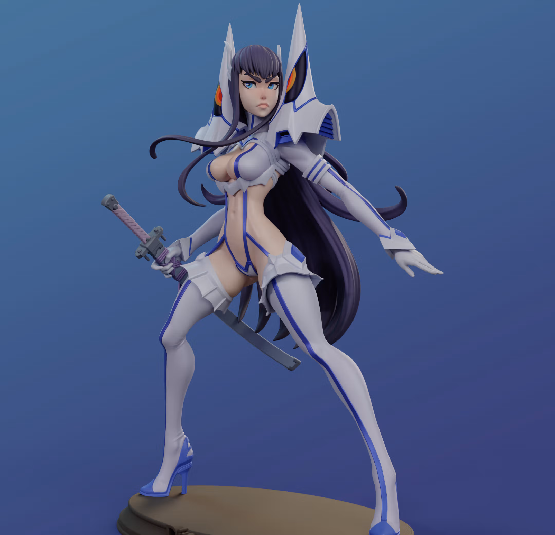 Statua Satsuki Kiryuin | Kill La Kill Fan art di Dinamuuu3d SFW,NSFW 3d printed statue,3d printed,Kill La Kill Statue ,3d printed figure,nsfw statue,Satsuki Kiryuin Statue 