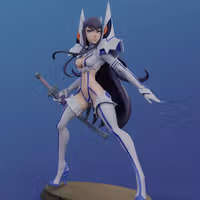 Satsuki Kiryuin Statue | Kill La Kill Fanart von Dinamuuu3d SFW,NSFW 3d printed statue,3d printed,Kill La Kill Statue ,3d printed figure,nsfw statue,Satsuki Kiryuin Statue