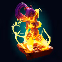 Yoruichi Shihouin Statue | Bleach Fan Art by Officer Rhu SFW,NSFW,Futa 3d printed statue,3d printed,nsfw statue,futa statue,Yoruichi Shihouin Statue,Bleach Statue,futa figurines,futanari figurines,futanari statue