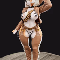 Cowgirl Furry Statue | Original Fan Art by Anyonensfw SFW,NSFW,Futa 3d printed statue,3d printed,nsfw statue,3d printed figure,Cowgirl Statue,furry statue,futa statue,futa figurines,futanari figurines,futanari statue