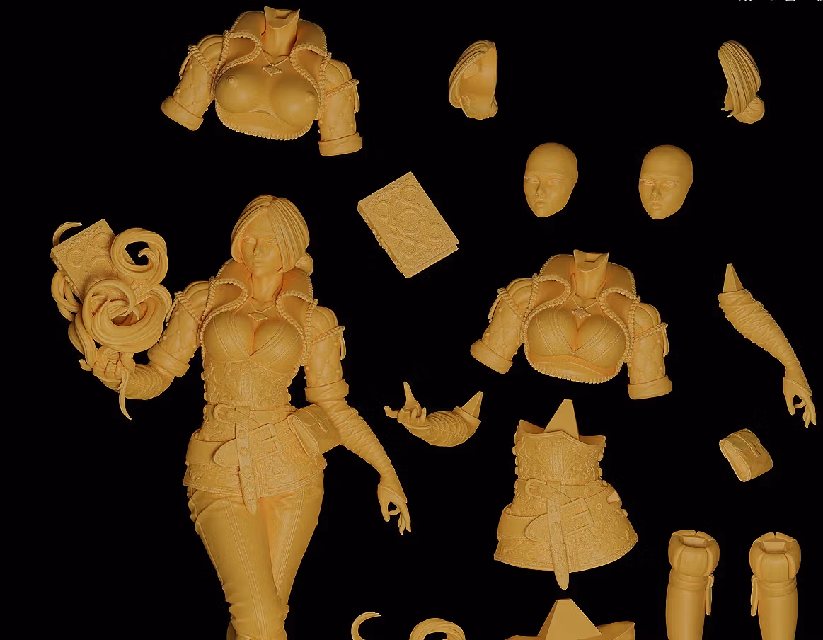 Triss Merigold Statue | The Witcher Fan Art by E.S Monster SFW,NSFW 3d printed statue,3d printed,nsfw statue,3d printed figure,Triss Merigold Statue,The Witcher Statue 