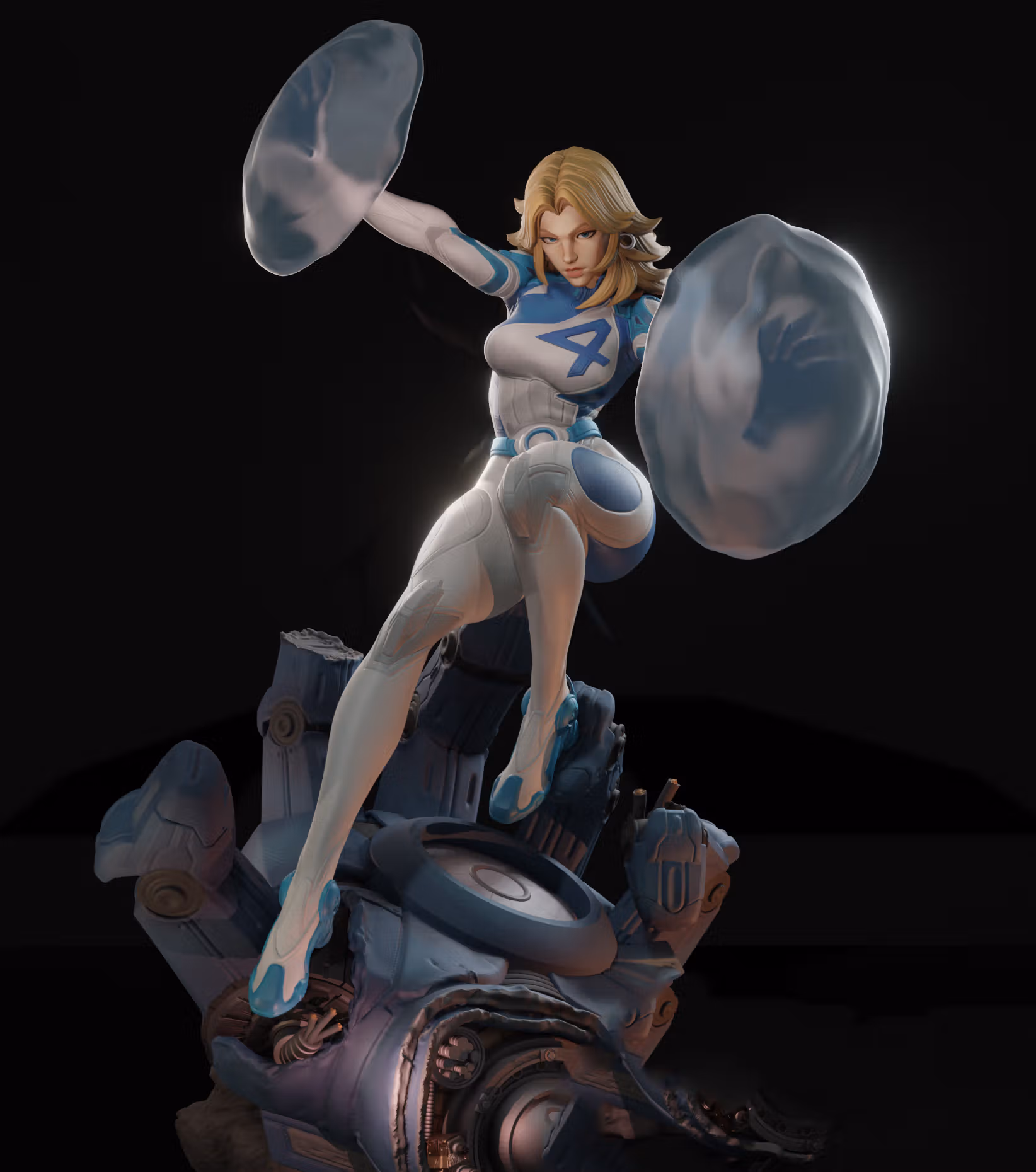 Sue Storm Statue | Marvel Fanart von Freyas Fantasys SFW,NSFW,Futa 3d printed statue,3d printed,3d printed figure,Sue Storm Statue,Marvel Statue,nsfw statue,futa figurines,futanari figurines,futanari statue,futa statue