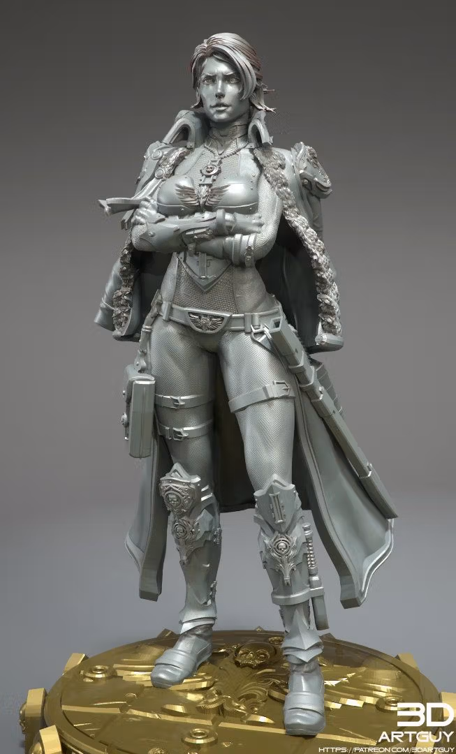 Secret Agent Miniature | 40k Fan Art by 3DArtGuy SFW 3d printed,miniature,3d printed miniature,Secret Agent,warhammer 40k,40k miniature