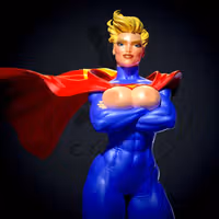 Elseworlds Supergirl Statue | DC Fanart von Yan-H SFW,NSFW 3d printed statue,3d printed,nsfw statue,3d printed figure,Supergirl statue