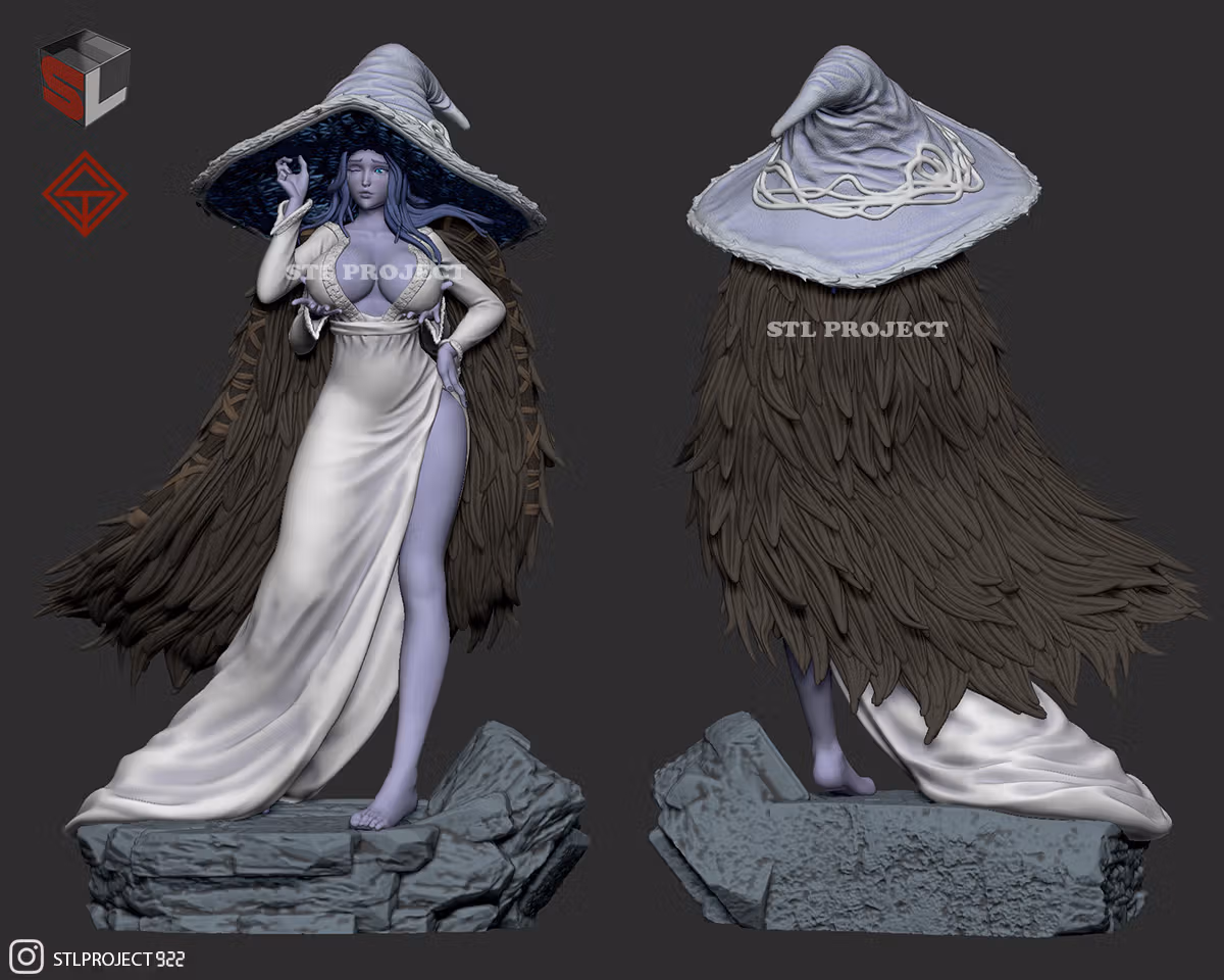 Statue Ranni | Elden Ring Fan art par Stlproject SFW,NSFW 3d printed statue,3d printed,nsfw statue,3d printed figure,Ranni statue,Elden Ring statue