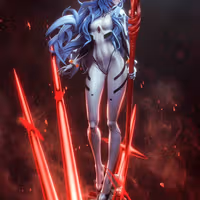 Ayanami Rei Statue | Evangelion Fan Art by Bulkamancer SFW 3d printed statue,3d printed,Ayanami Rei Statue,3d printed figure,Evangelion statue