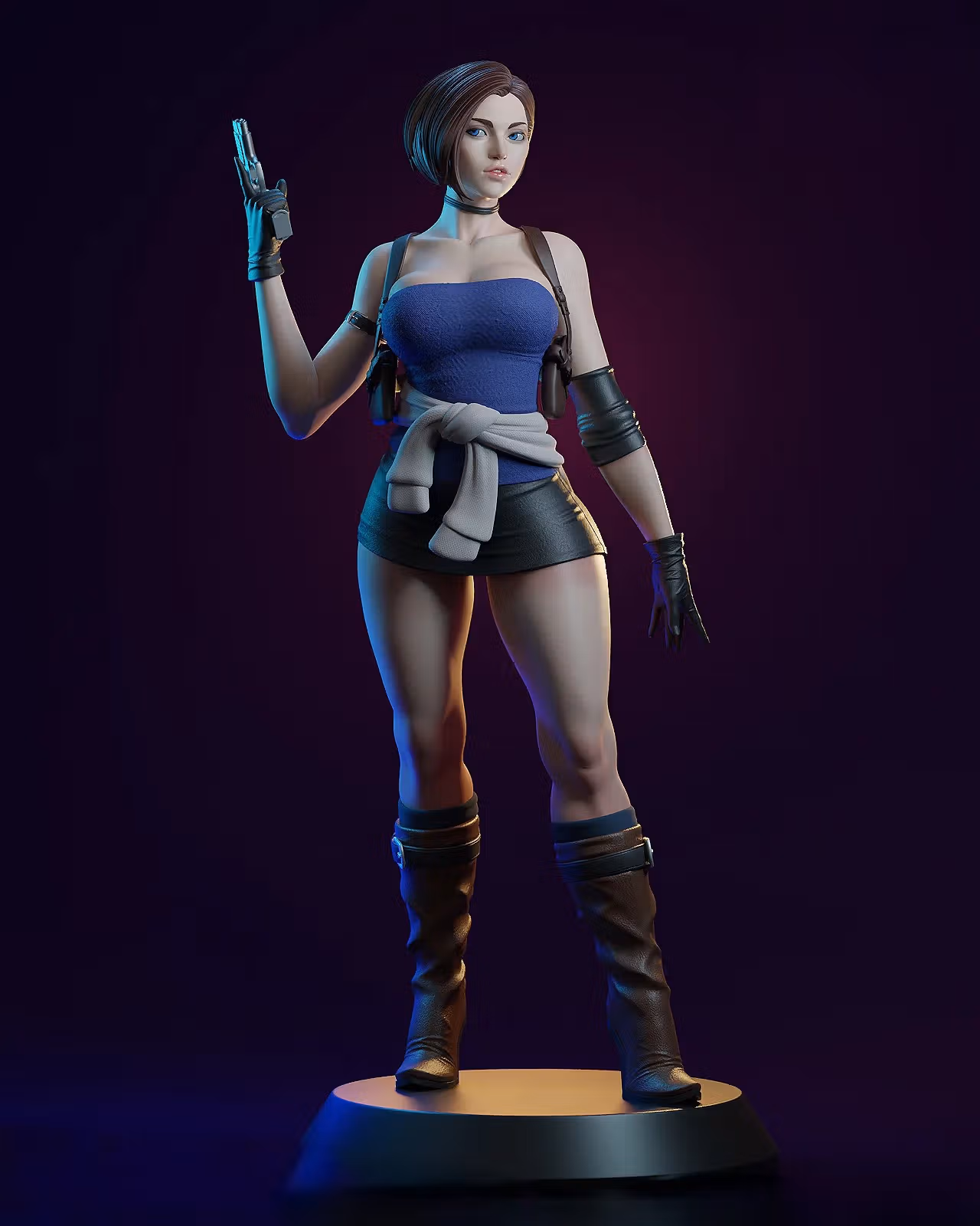 Figura Jill Valentine | Resident Evil fanart autorstwa E.S Monster SFW,NSFW 3d printed,3d printed statue,Resident Evil Statue ,nsfw statue,Jill Valentine statue 