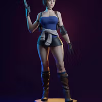 Figura Jill Valentine | Resident Evil fanart autorstwa E.S Monster SFW,NSFW 3d printed,3d printed statue,Resident Evil Statue ,nsfw statue,Jill Valentine statue