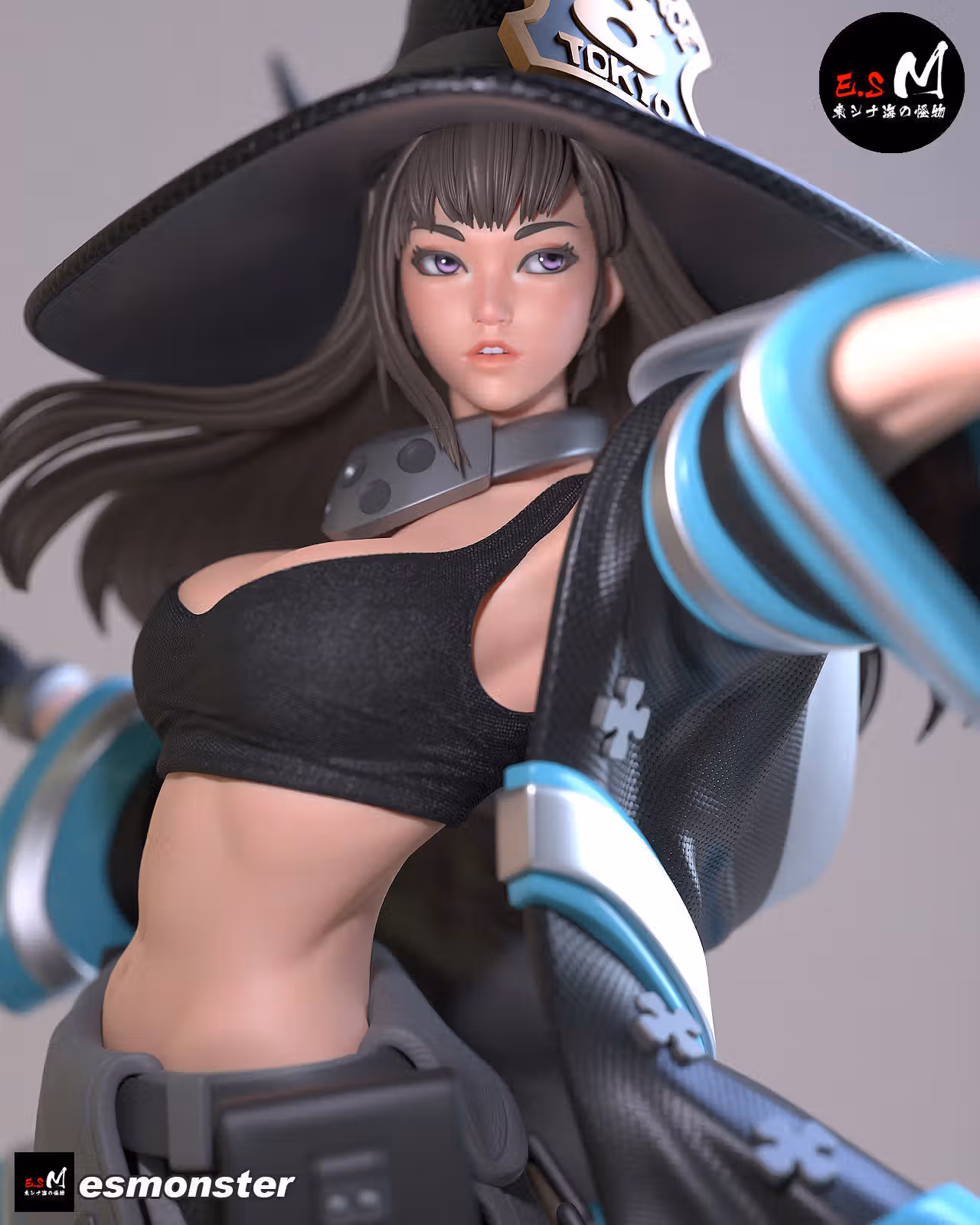 Oze Maki Statue | Fire Force Fan Art by E.S Monster SFW,NSFW 3d printed statue,3d printed,nsfw statue,3d printed figure,Oze Maki Statue,Fire Force statue