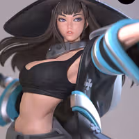Oze Maki Statue | Fire Force Fan Art by E.S Monster SFW,NSFW 3d printed statue,3d printed,nsfw statue,3d printed figure,Oze Maki Statue,Fire Force statue