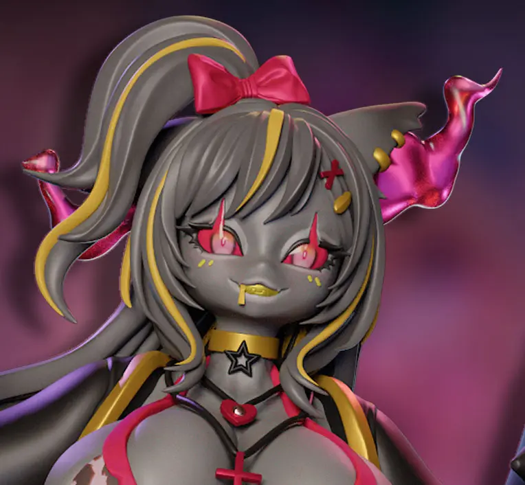Gyaru Mega Banette Furry Statue | Pokemon Fanart von Onagaba SFW,NSFW,Futa 3d printed statue,3d printed,3d printed figure,Banette Statue,Pokémon Statue,nsfw statue,furry statue