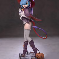 Statua Rem Spooky | Re:Zero Fan art di Azerama SFW,NSFW 3d printed,3d printed statue,nsfw statue,Rem statue,Rem Spooky Statue,Re:Zero statue