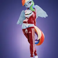 Rainbow Dash Furry Statue | My Little Pony Fan Art by Chyvak SFW,NSFW 3d printed figure,3d printed,My Little Pony Statue,Rainbow Dash statue,furry statue,nsfw statue