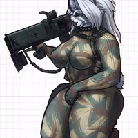 Loona Rocket Launcher Furry Sticker | Helluva Boss Vinyl Sticker SFW sfw sticker,stickers,Loona Rocket Launcher sticker,Helluva Boss sticker